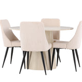 Jídelní stůl Lanzo s jídelní židlí Leone