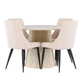 Jídelní stůl Lanzo s jídelní židlí Leone