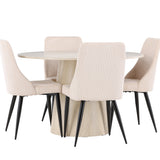 Jídelní stůl Lanzo s jídelní židlí Leone