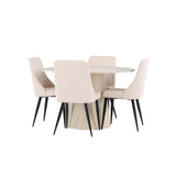 Jídelní stůl Lanzo s jídelní židlí Leone