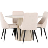 Jídelní stůl Lanzo s jídelní židlí Leone