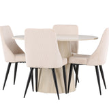 Jídelní stůl Lanzo s jídelní židlí Leone