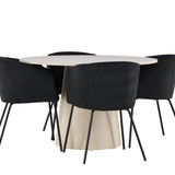 Jídelní stůl Lanzo s jídelní židlí Berit