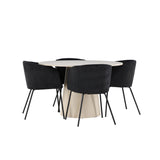 Jídelní stůl Lanzo s jídelní židlí Berit