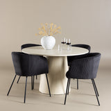 Jídelní stůl Lanzo s jídelní židlí Berit