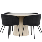 Jídelní stůl Lanzo s jídelní židlí Berit