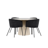 Jídelní stůl Lanzo s jídelní židlí Berit