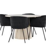 Jídelní stůl Lanzo s jídelní židlí Berit