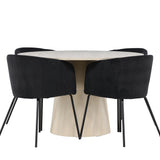 Jídelní stůl Lanzo s jídelní židlí Berit