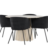 Jídelní stůl Lanzo s jídelní židlí Berit