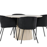 Jídelní stůl Lanzo s jídelní židlí Berit