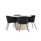 Jídelní stůl Lanzo s jídelní židlí Berit