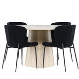 Jídelní stůl Lanzo s jídelní židlí Modesto