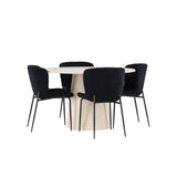 Jídelní stůl Lanzo s jídelní židlí Modesto