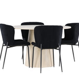 Jídelní stůl Lanzo s jídelní židlí Modesto