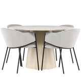 Jídelní stůl Lanzo s jídelní židlí Evelina