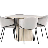 Jídelní stůl Lanzo s jídelní židlí Evelina