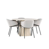 Jídelní stůl Lanzo s jídelní židlí Evelina