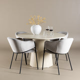 Jídelní stůl Lanzo s jídelní židlí Evelina