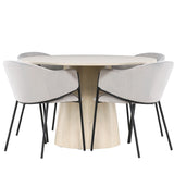 Jídelní stůl Lanzo s jídelní židlí Evelina