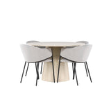 Jídelní stůl Lanzo s jídelní židlí Evelina