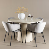 Jídelní stůl Lanzo s jídelní židlí Evelina