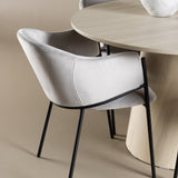 Jídelní stůl Lanzo s jídelní židlí Evelina