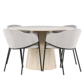 Jídelní stůl Lanzo s jídelní židlí Evelina