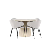 Jídelní stůl Lanzo s jídelní židlí Evelina