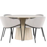 Jídelní stůl Lanzo s jídelní židlí Evelina