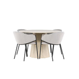 Jídelní stůl Lanzo s jídelní židlí Evelina