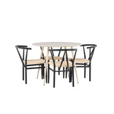 Jídelní stůl Plaza s jídelní židlí Alfons