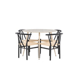 Jídelní stůl Plaza s jídelní židlí Alfons