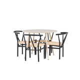 Jídelní stůl Plaza s jídelní židlí Alfons