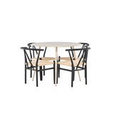 Jídelní stůl Plaza s jídelní židlí Alfons