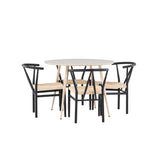 Jídelní stůl Plaza s jídelní židlí Alfons