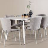 Jídelní stůl Silar s jídelní židlí Modesto