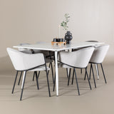 Jídelní stůl Silar s jídelní židlí Evelina