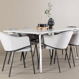 Jídelní stůl Silar s jídelní židlí Evelina