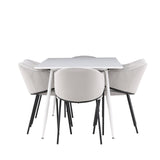 Jídelní stůl Silar s jídelní židlí Evelina