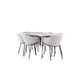 Jídelní stůl Silar s jídelní židlí Evelina