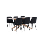 Piazza jídelní stůl s noční jídelní židlí