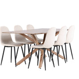 Jídelní stůl Piazza s jídelní židlí Polar