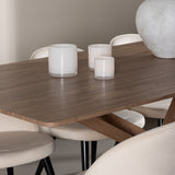 Jídelní stůl Piazza se sametovou jídelní židlí