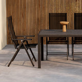 Jídelní stůl Mirko - černá + jídelní židle Levanzo - černá x 4