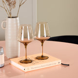 Stůl Lanzo – broskev se 4 židlemi Edina – černá