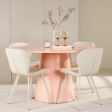 Stůl Lanzo – broskev se 4 židlemi Lilja – béžová