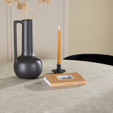 Stůl Lanzo – béžový se 4 židlemi Edina – černý