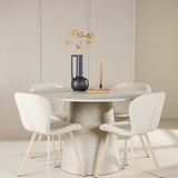 Stůl Lanzo - béžový se 4 židlemi Lilja - béžový