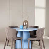 Bootcut Table - Baby Blue se 4 židlemi Astoria - Brown